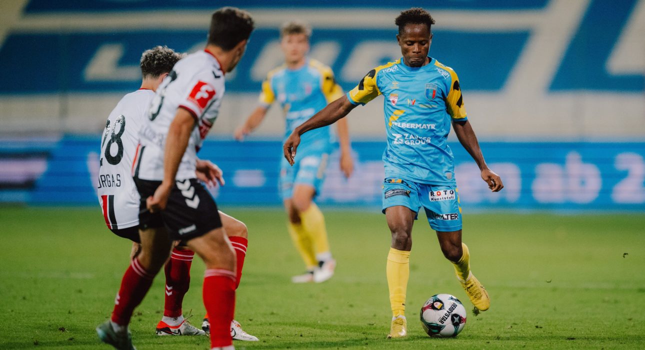 MARIA ENZERSDORF,AUSTRIA,22.AUG.25 - SOCCER - ADMIRAL 2. Liga, Admira Wacker vs FC Hertha Wels. Image shows Abdoul Karim Conte (Wels). Photo: GEPA pictures/ Alexander Solc