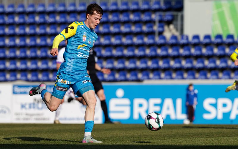 WIENER NEUSTADT,AUSTRIA,07.MAR.26 - SOCCER - ADMIRAL 2. Liga, Young Violets Austria Wien vs FC Hertha Wels. Image shows Sebastian Malinowski (Wels). Photo: GEPA pictures/ Armin Rauthner